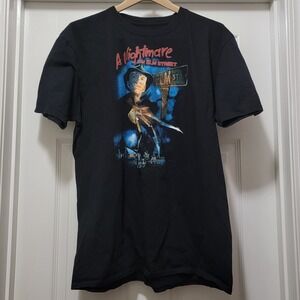 A Nightmare‎ On Elm Street Black Graphic Shirt Cotton Mens L